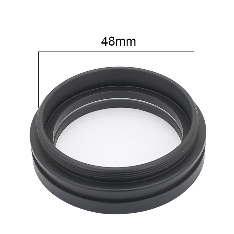 1X Barlow Auxiliary Objective Lens for Stereo Microscopes M42/M48/M50 Thread