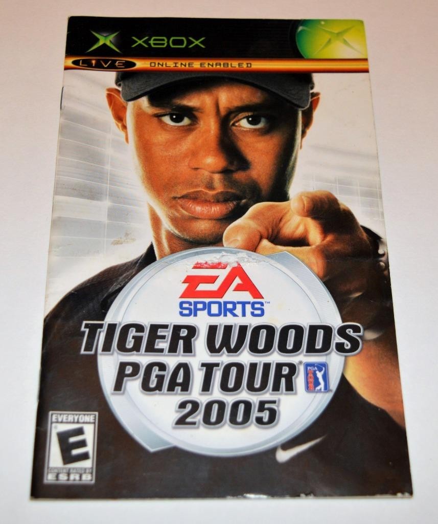 MANUAL ONLY Tiger Woods PGA Tour 2005 Microsoft Original Xbox