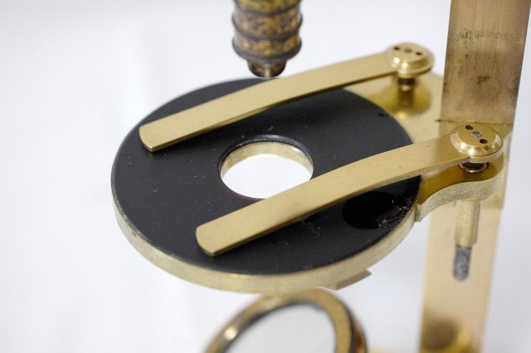 microscope antique Simon Pressl's "achromatic" microscope