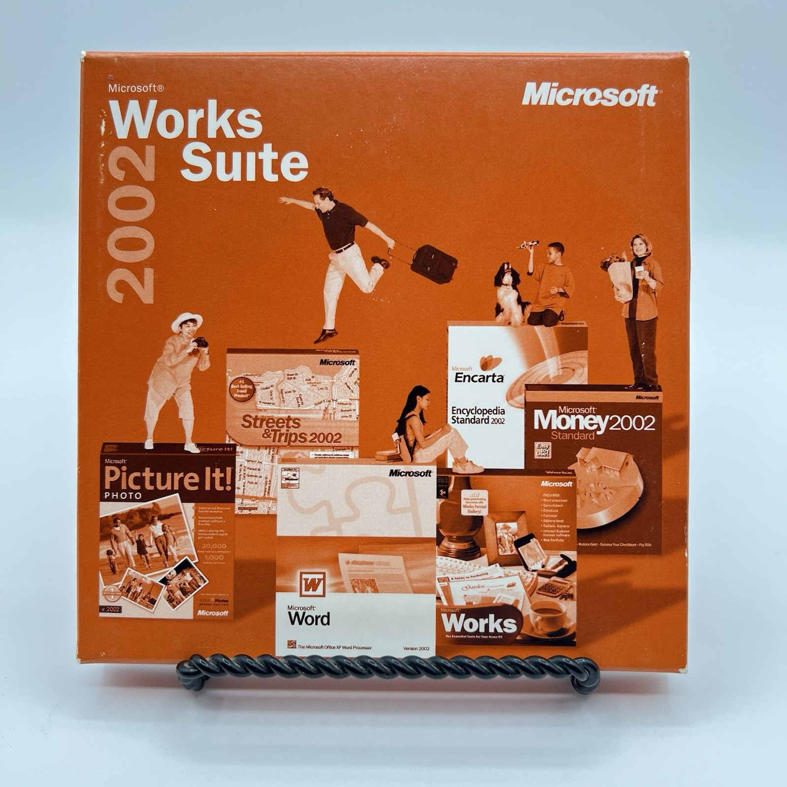 Microsoft Works Suite 2002 w/ product key (Word, Works, Money, Encarta, &c.)
