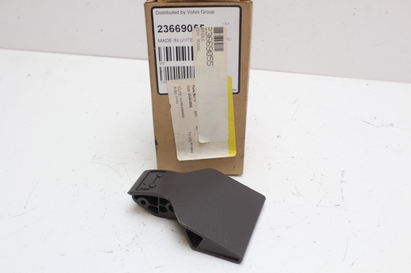 Genuine OEM Volvo 23669055 Handle Hood Release Dark Brown