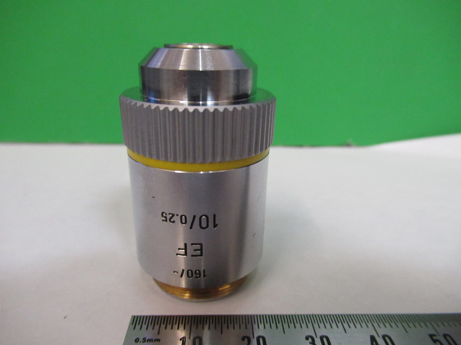 LEITZ GERMANY OBJECTIVE EF 10X /160 MICROSCOPE PART OPTICS AS PICTURED X6-A-82