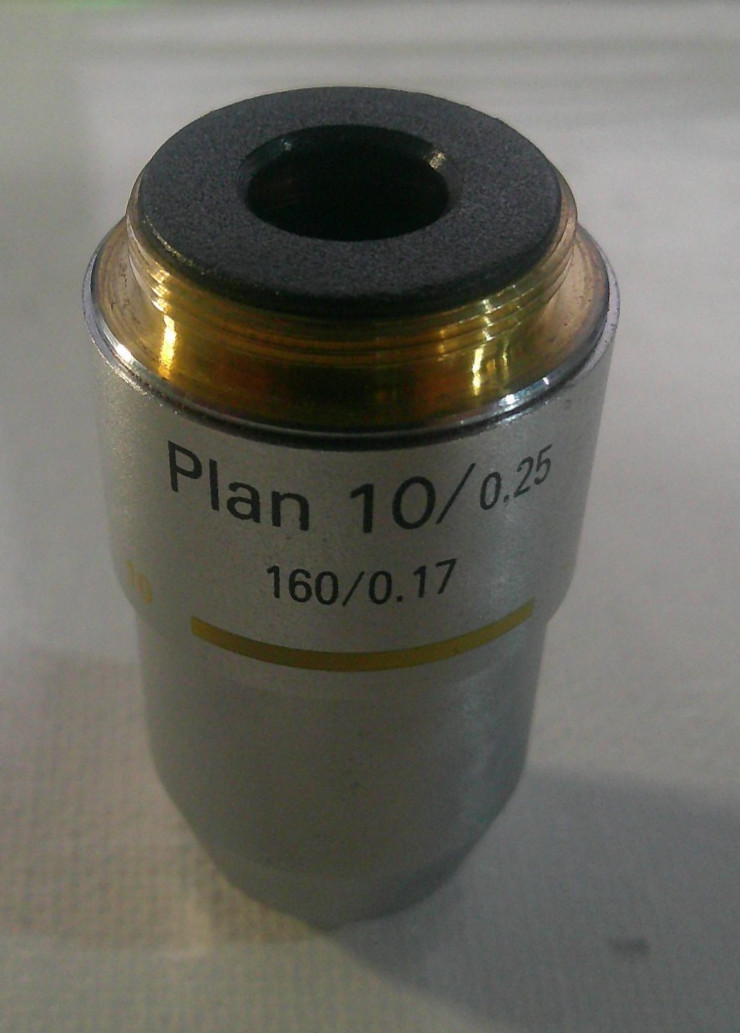 AmScope 10X Plan Achromatic Microscope Objective Lens