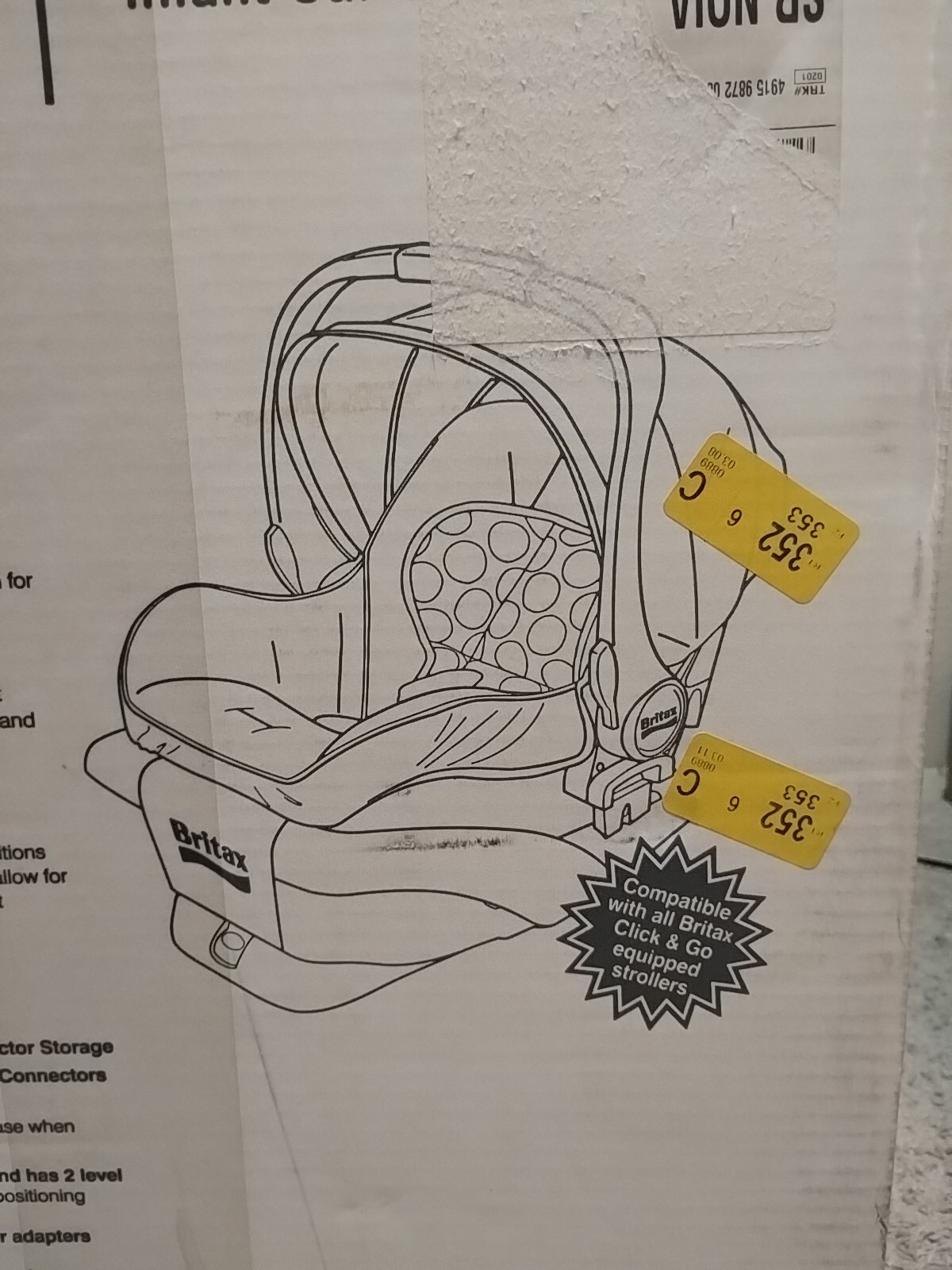 BritaxB-Safe infant Car Seat (Brand New) Up to 30pds up to 32 inches