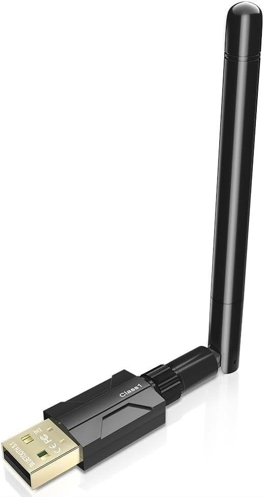 USB Bluetooth 5.1 Adapter for Desktop PC: Long Range 300FT Wireless Dongle wi...