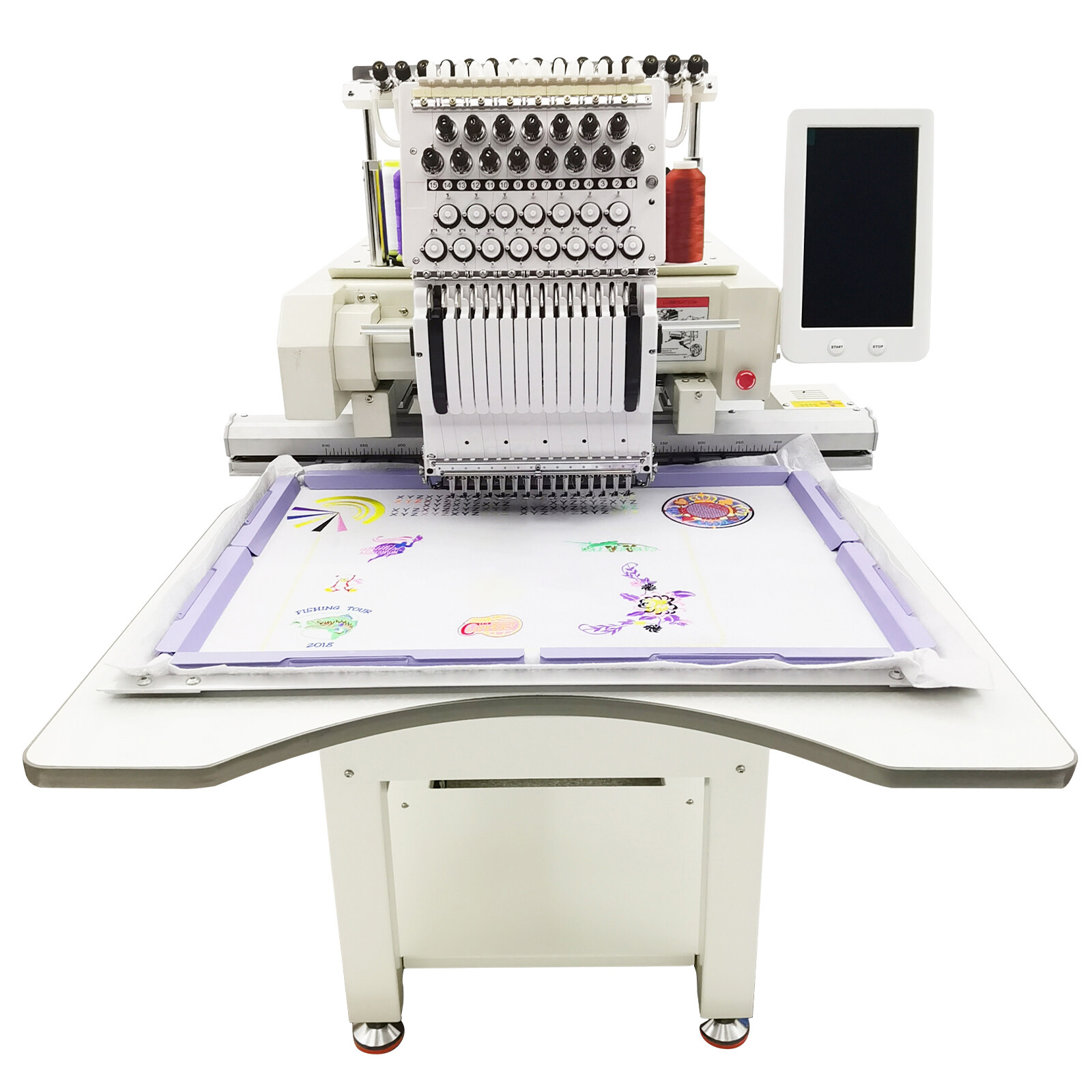 Automatic Commercial DIY Personalized Embroidery Machine Single Head 15 Needles