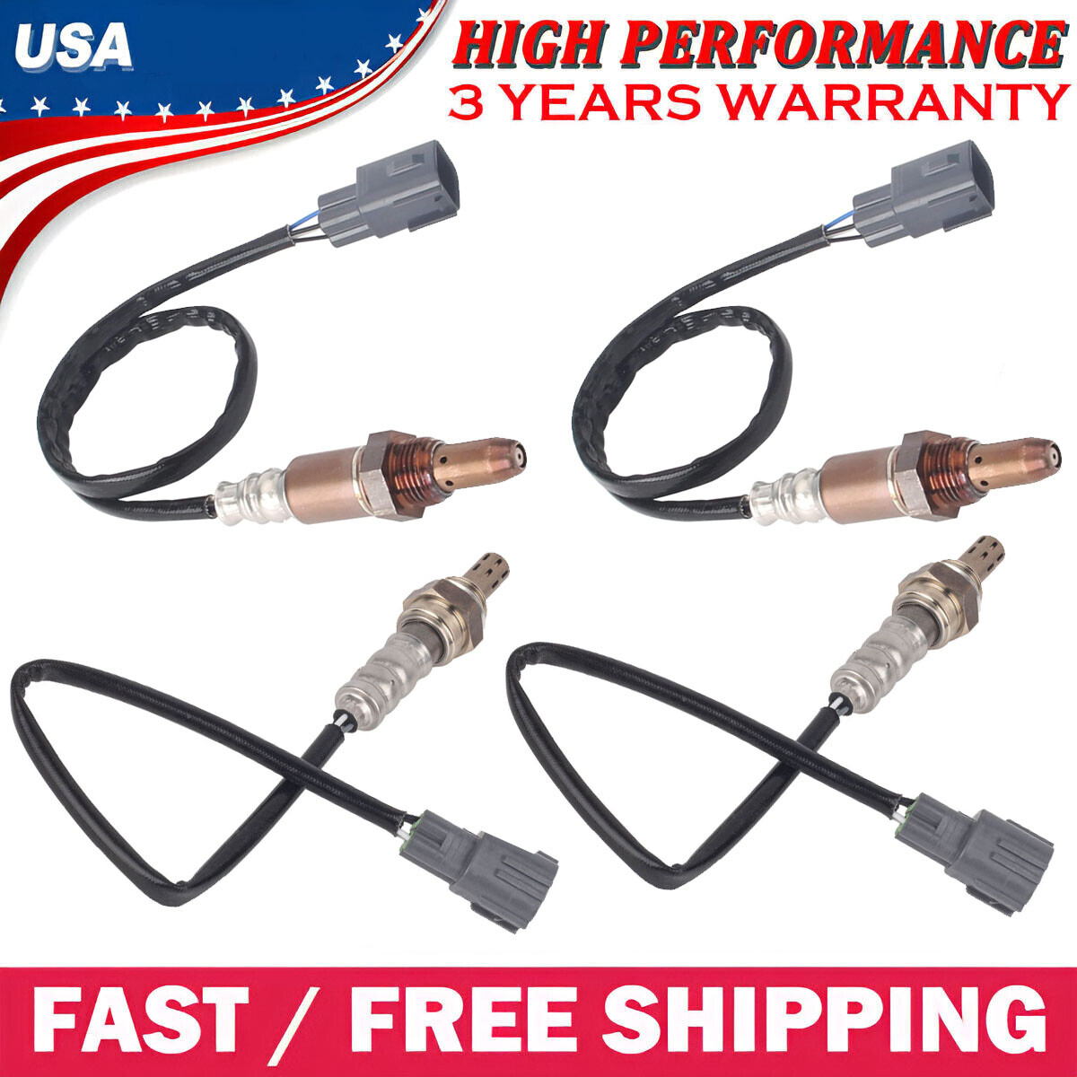 Set(4) Up+Down Oxygen Sensor for Toyota Tundra 5.7L V8 2007 2008 2009 2010 2011