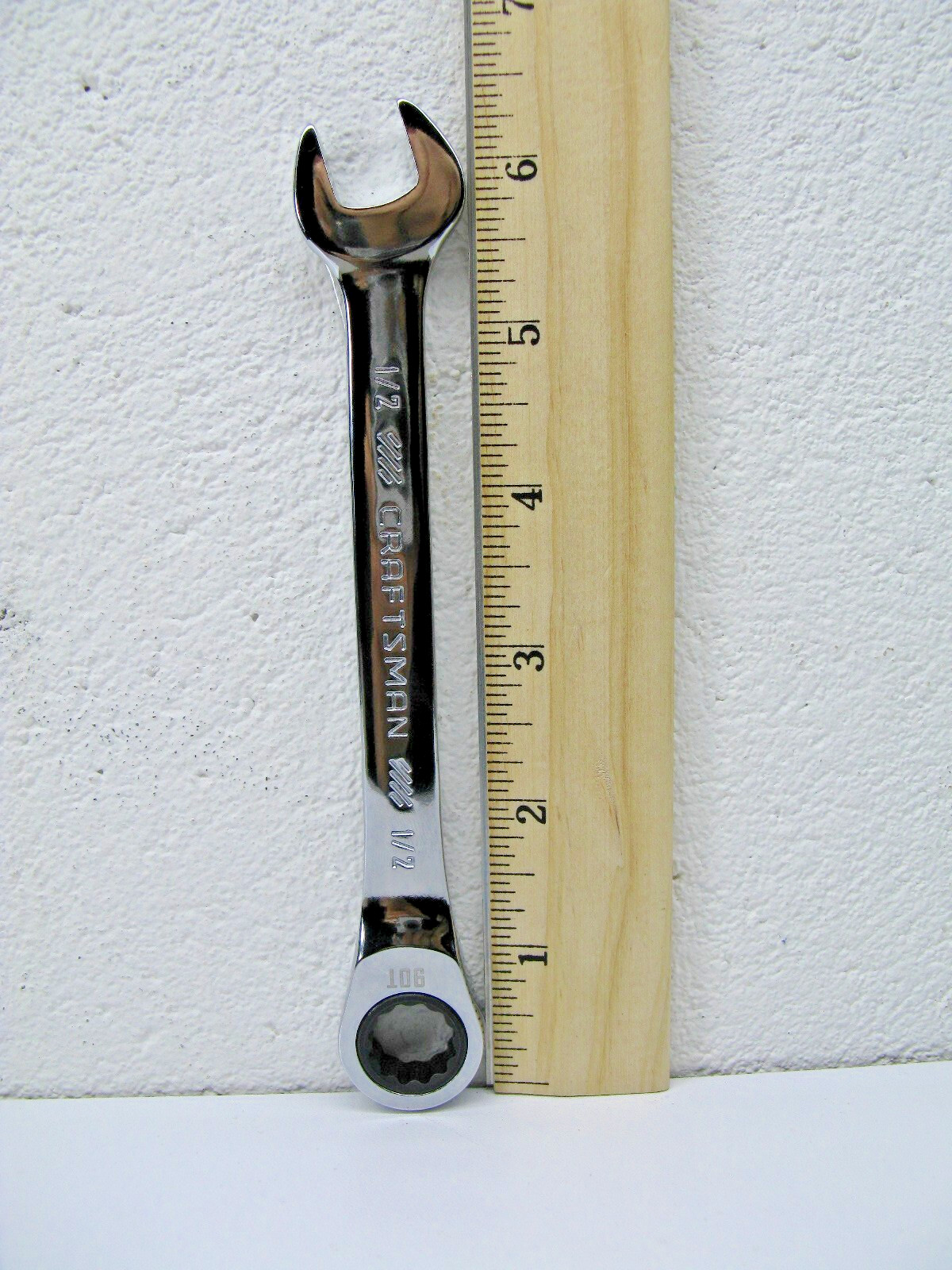 CRAFTSMAN CMMT87236,  1/2" SAE 90 Tooth Combination Ratcheting Wrench, 12 Point