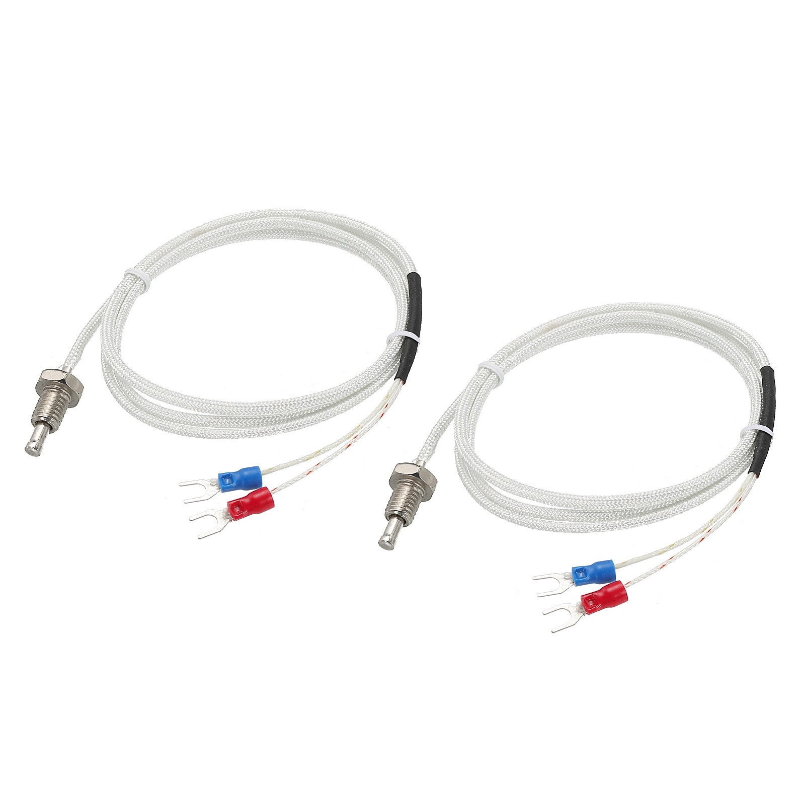 Temperature Sensor 2pcs M8 Thermocouple E Type 3.3ft 0 to 400°C(32 to 752°F)