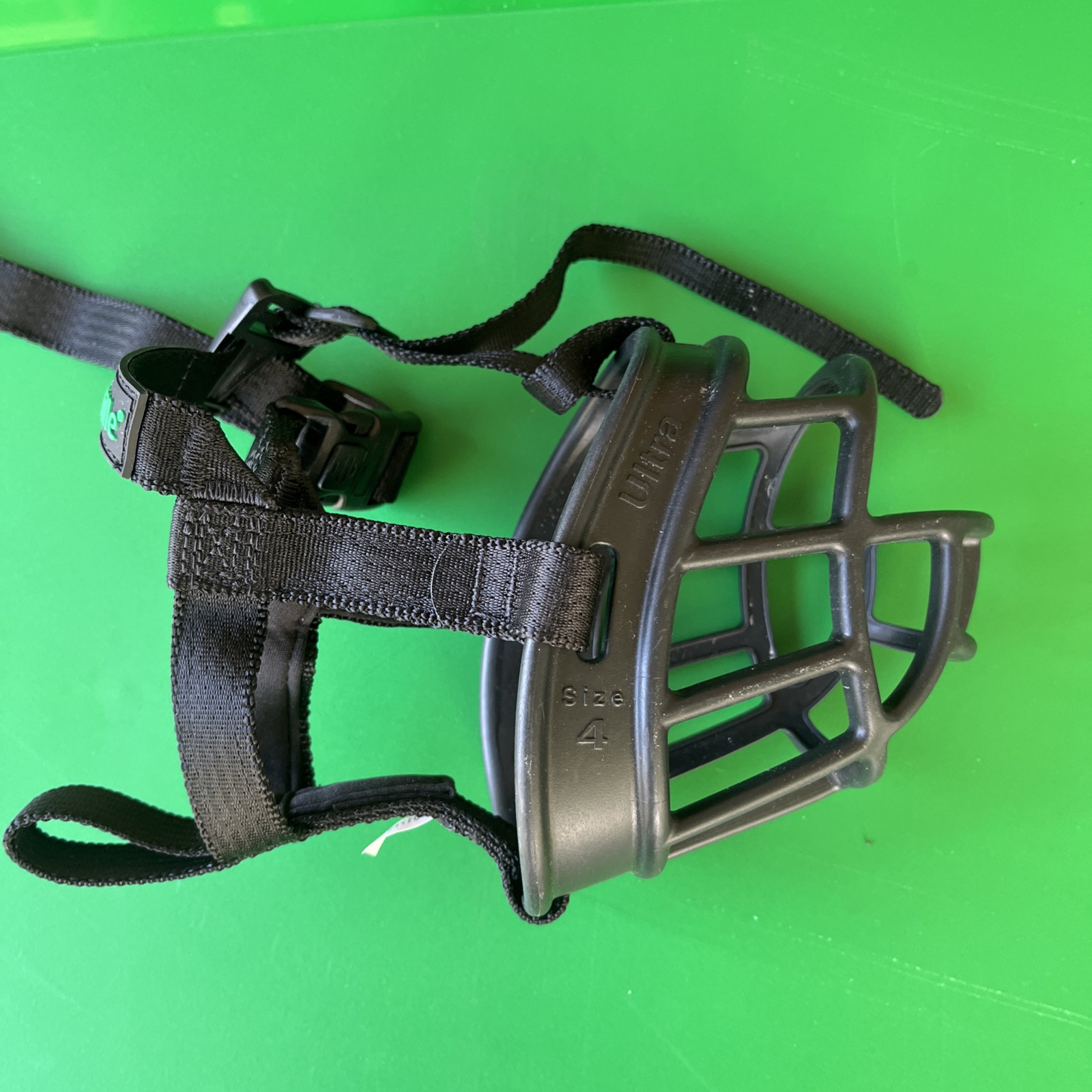 Baskerville Ultra Muzzle for Dogs Size 4,  Black 3" Length, 12.5" Circumference