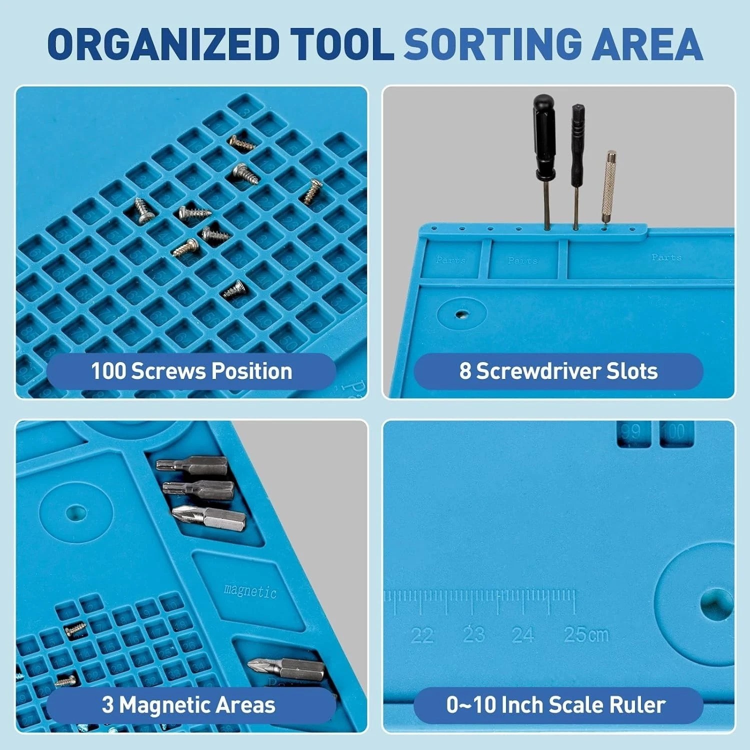 Pro Helping Hands Soldering Mat 30X Magnifier Stepless Dimming