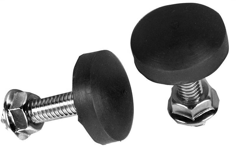 1967 1973 Cougar Comet Falcon Maverick Hood Bumpers Adjuster w Bolts 2 Piece Set