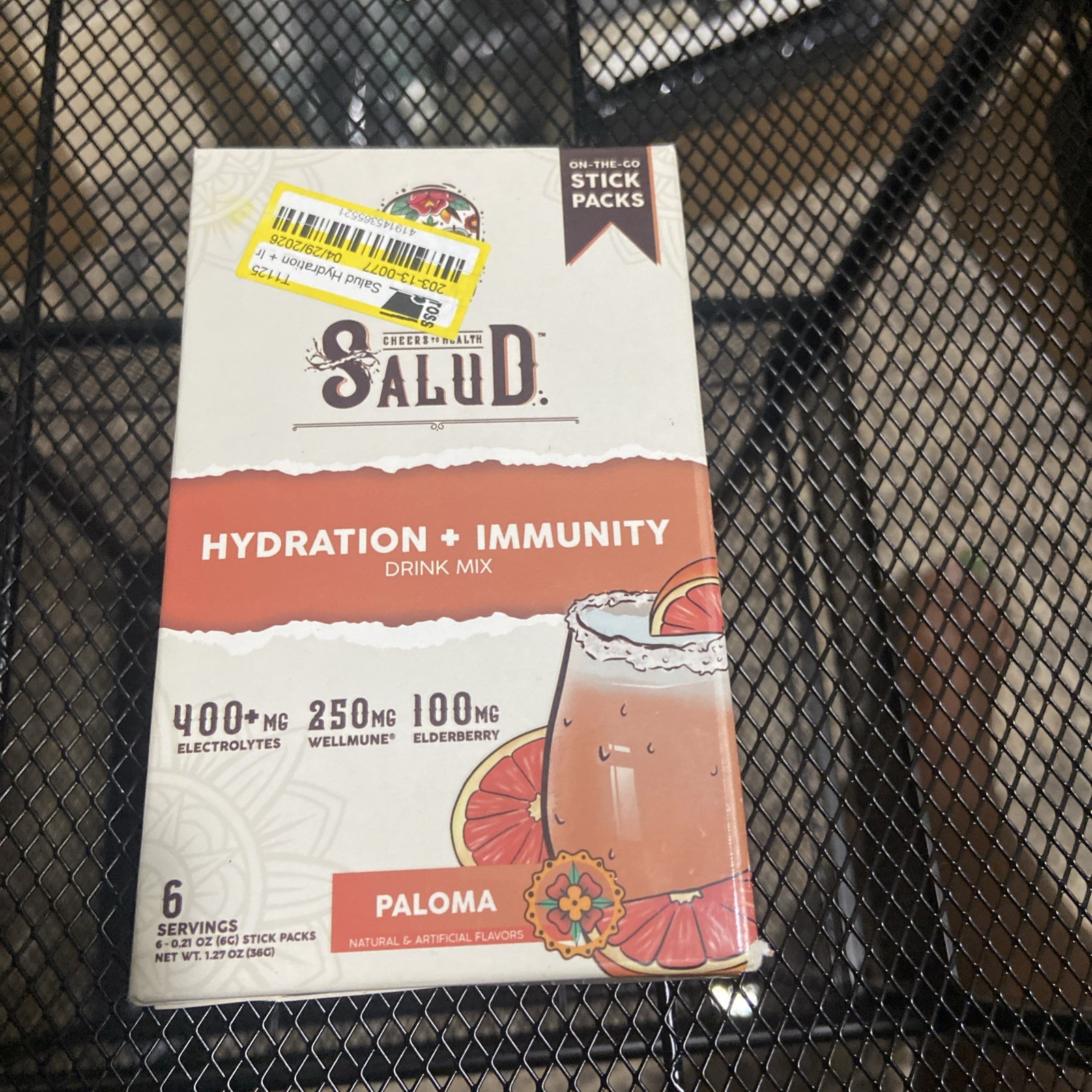 Salud Hydration + Immunity Paloma Electrolyte Drink Mix-6pk/0.21oz Packet Sticks