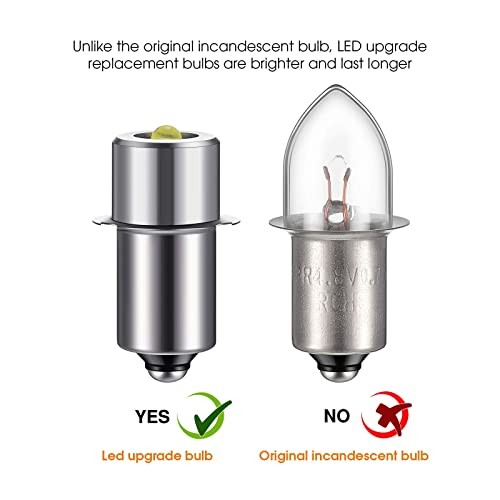 3Pcs LED Bulb 3W DC 4-12V Flashlight Bulbs Replacement Torch Flashlight Conversi