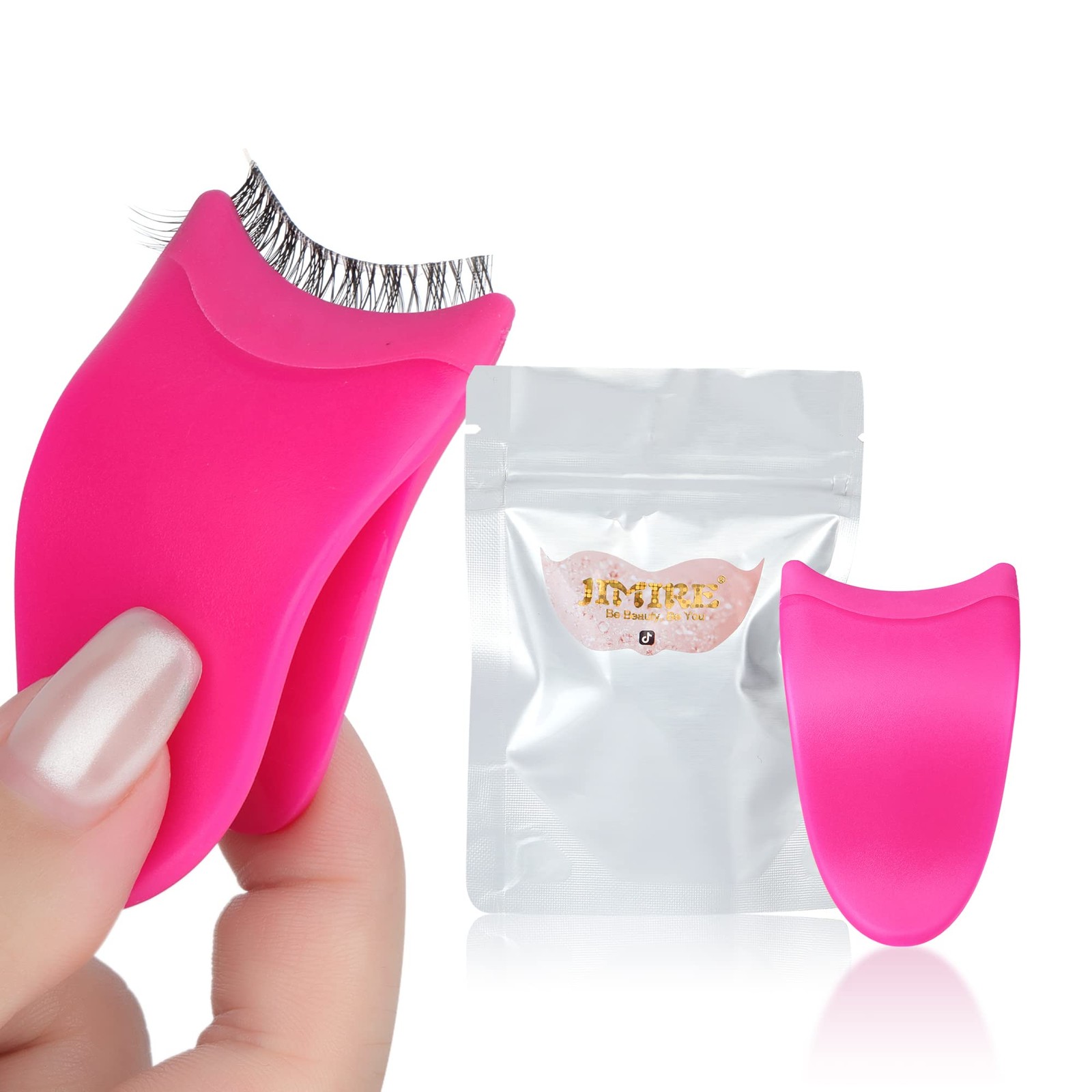 False Eyelashes Applicator Tool Lashes Clip for 1 count (Pack of 1), Plum