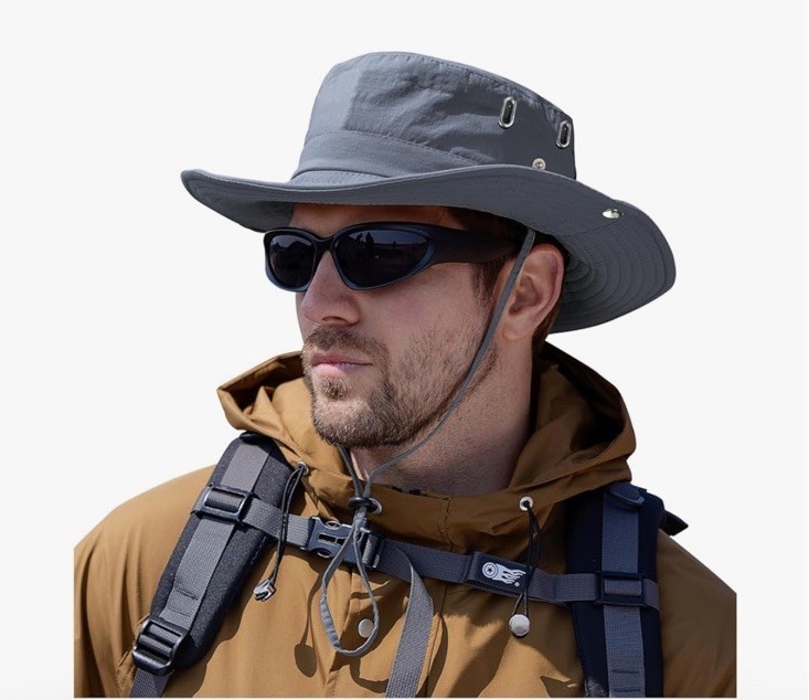 Rosoz Sun Hats for Men Women Wide Brim Boonie Hat UPF 50+ Bucket Hats