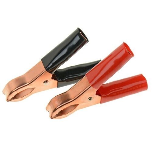 20 PACK of  2pc Battery Clips Alligator Clamps  Black & Red Heavy Duty 50 Amp