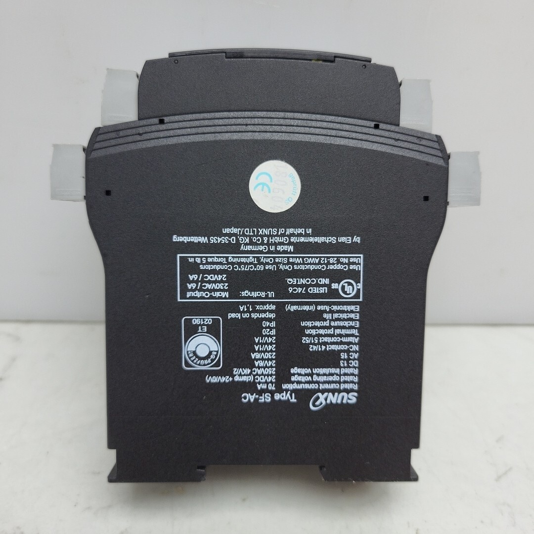 Sunx SF-AC Safety Relay Unit 24 Vdc