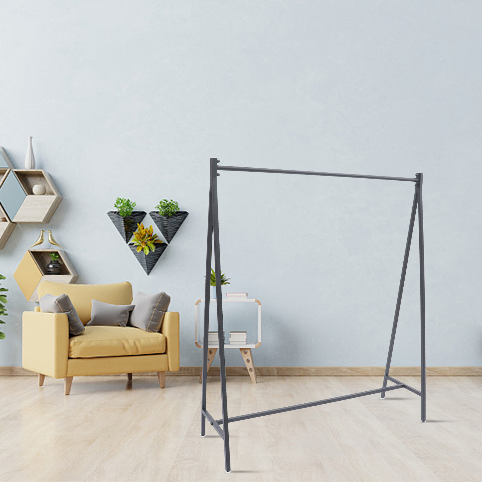 Black Metal Clothes Rack Garment Hanger Clothes Display Stand For Clothing Store