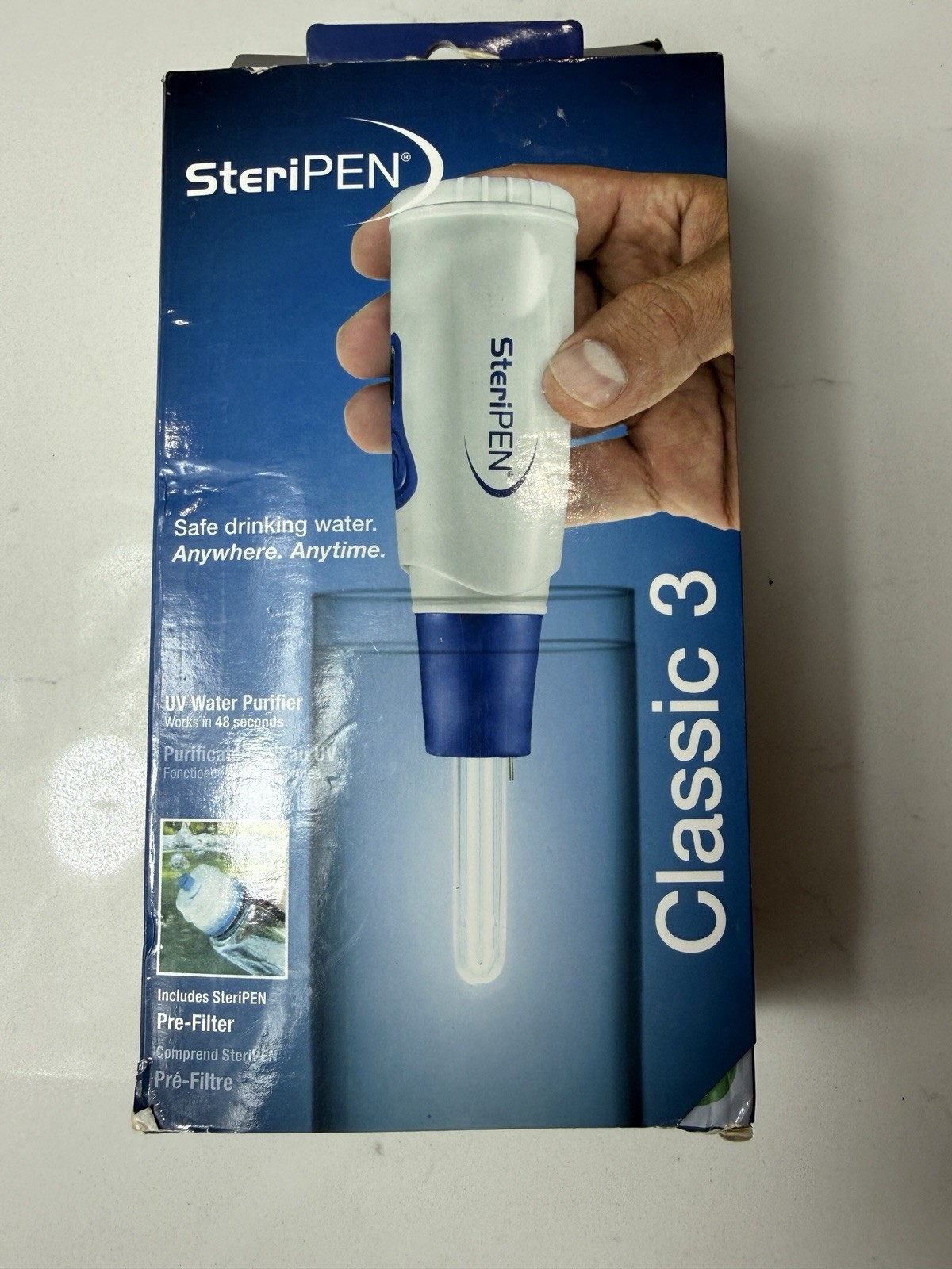 SteriPen Classic 3 Portable UV Water Purifier - No Pre-filter Included