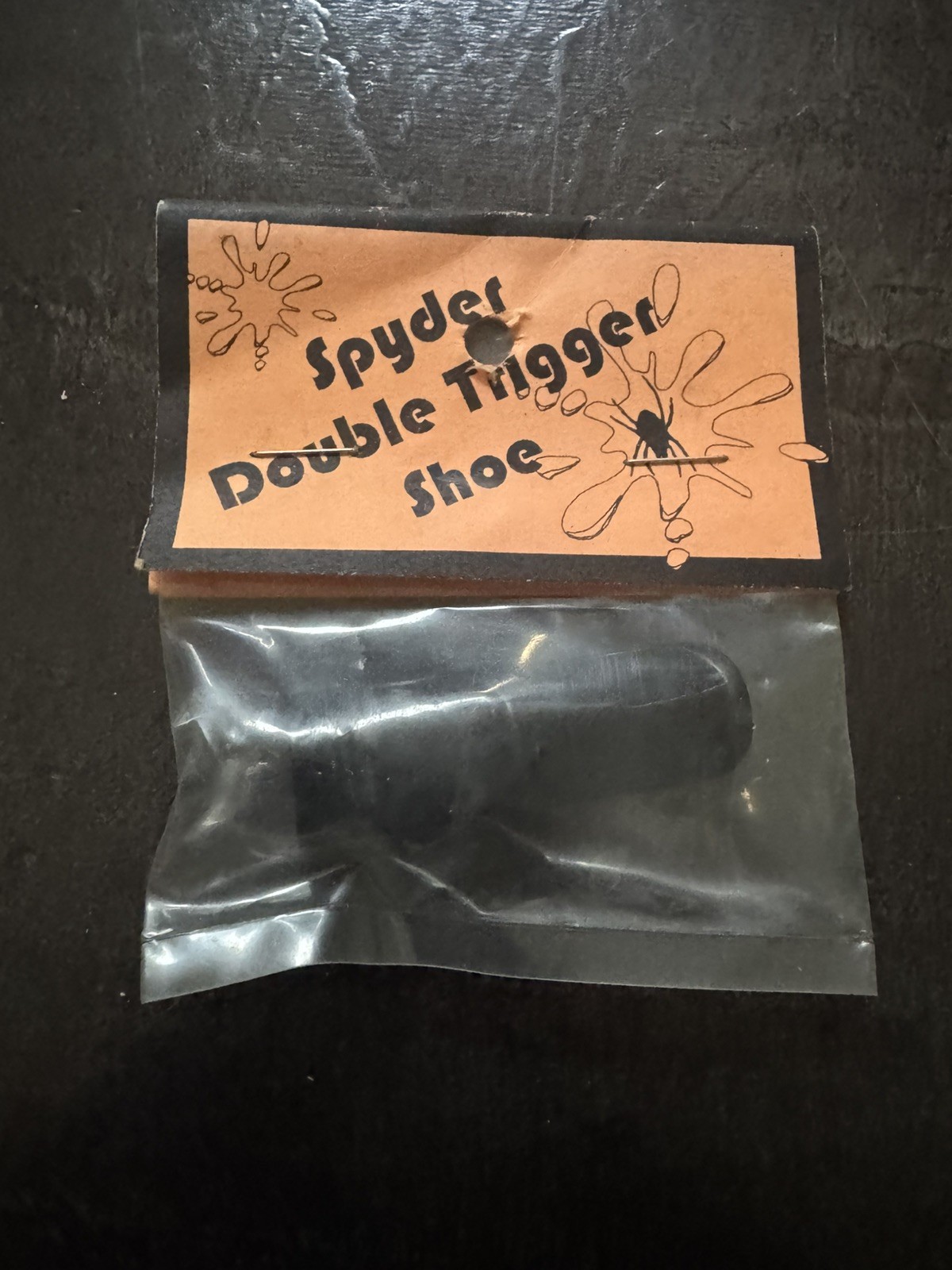 Black NW Paintball Products DOUBLE TRIGGER SHOE for Kingman Spyder