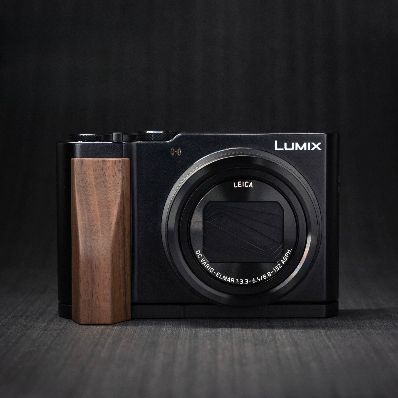 Solid Wood Wooden Hand Grip Metal Base for Panasonic LUMIX ZS300 L Handle 39g