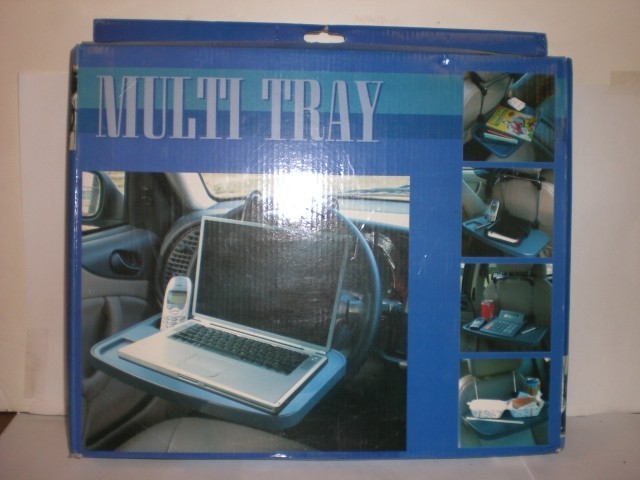 AUTOMOTIVE MULTI-PURPOSE TRAY GREY CONTAINS CUPHOLDER NEW IN BOX