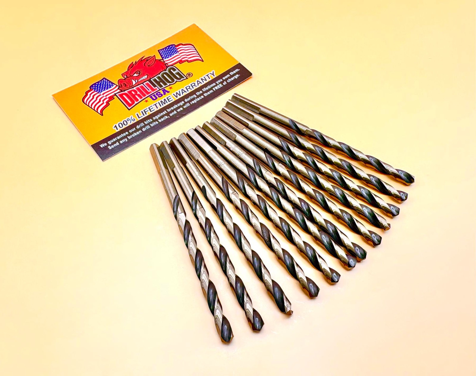 1/16" Drill Bit 1/16 Drill HI-Moly M7 HSS Drill Hog® Lifetime Warranty 12 Pack