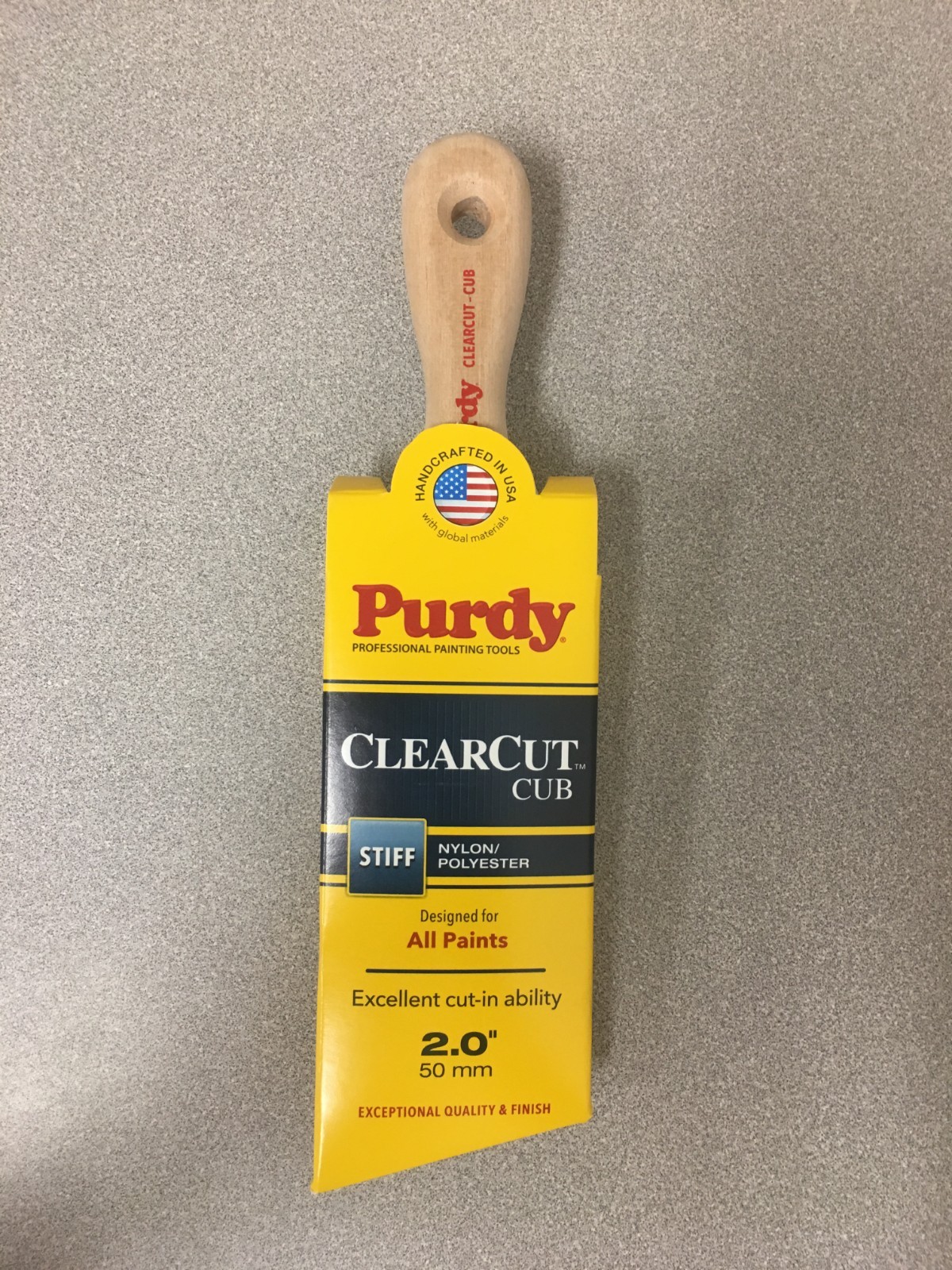 Purdy Clearcut Cub 2 in. Stiff Angle Trim Paint Brush 144153120
