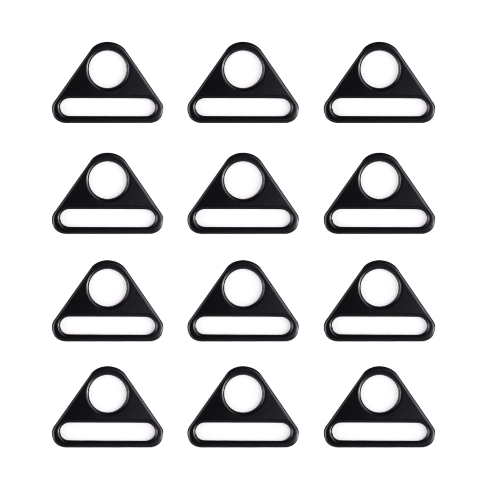 12Pcs 1-1/2" Triangle Buckle Adjuster D Ring for Strap Purse Bag Hardware Acc...