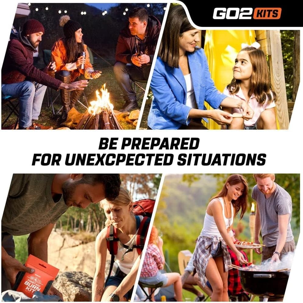 Advanced First Aid & Burn Kit, Comprehensive Kit with 1-Pack