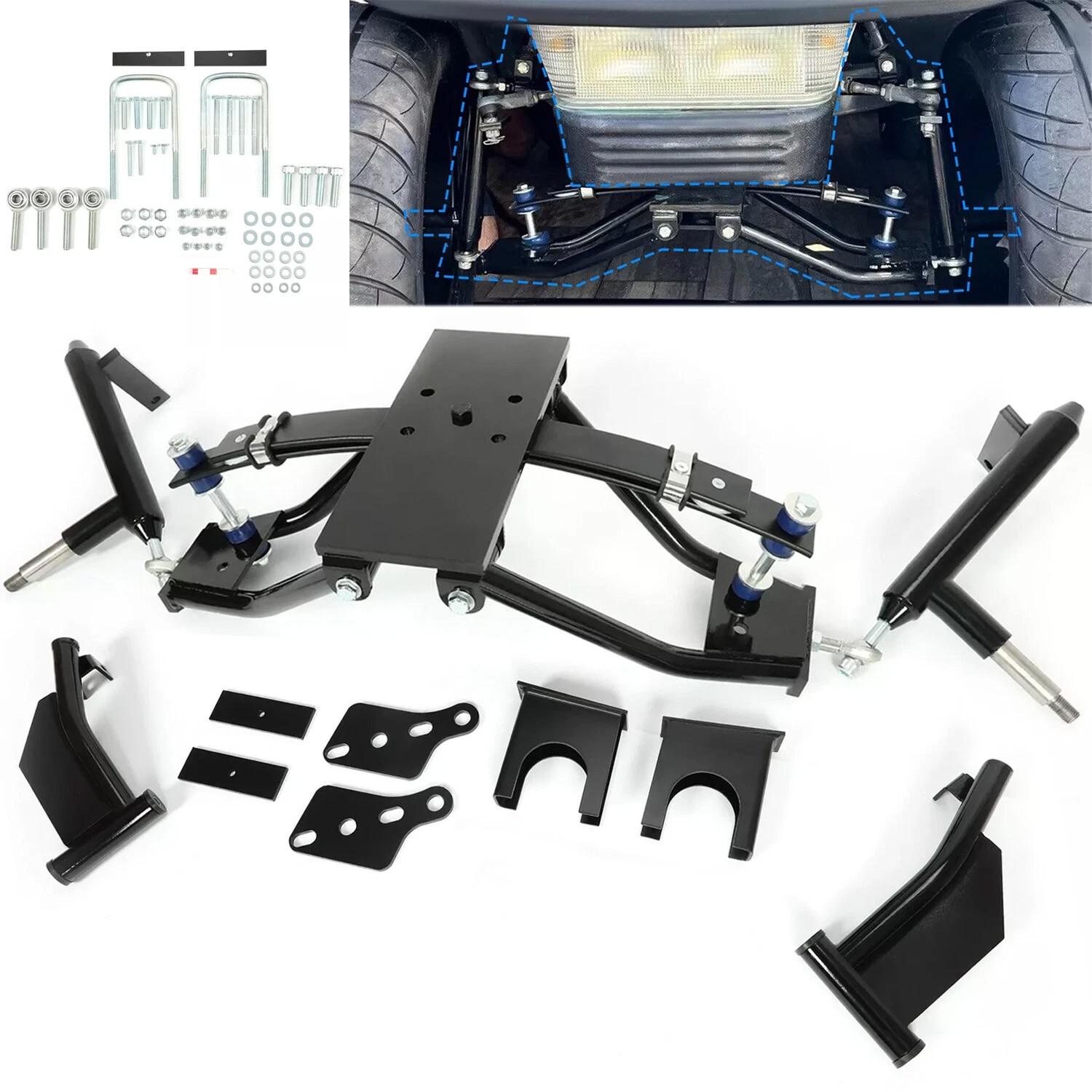 6" Double A-Arm Lift Kit For Club Car Golf Cart Precedent/Tempo Elec Gas 2004+