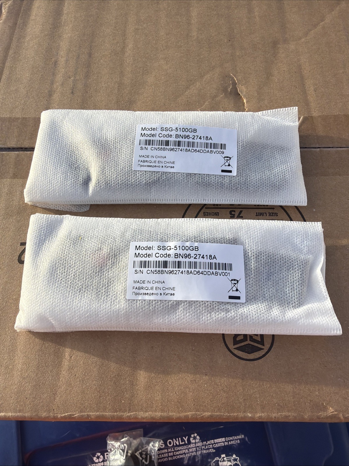 OEM SAMSUNG  Genuine SSG5100GB 3D Active Shutter Glasses  SSG-5100GB TV LOT of 2