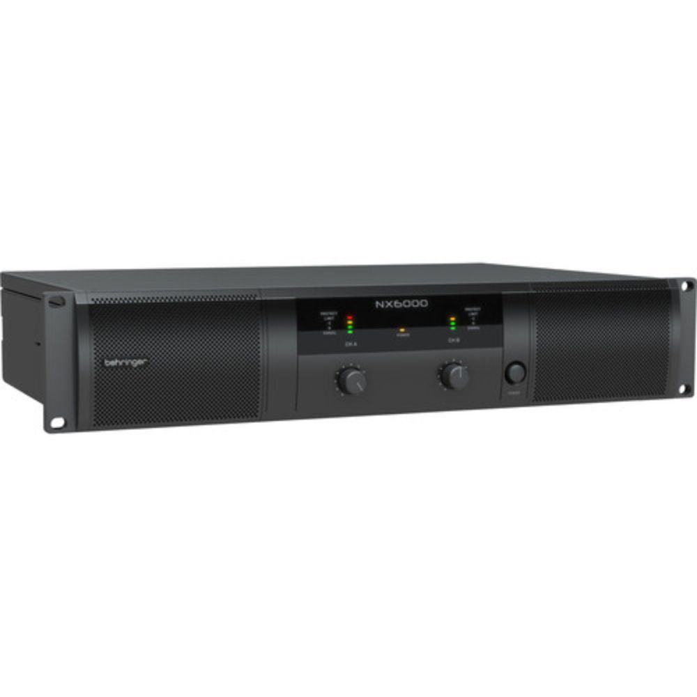 Behringer NX6000 2-Channel 6000W Amplifier w/ SmartSense Impedance Compensation