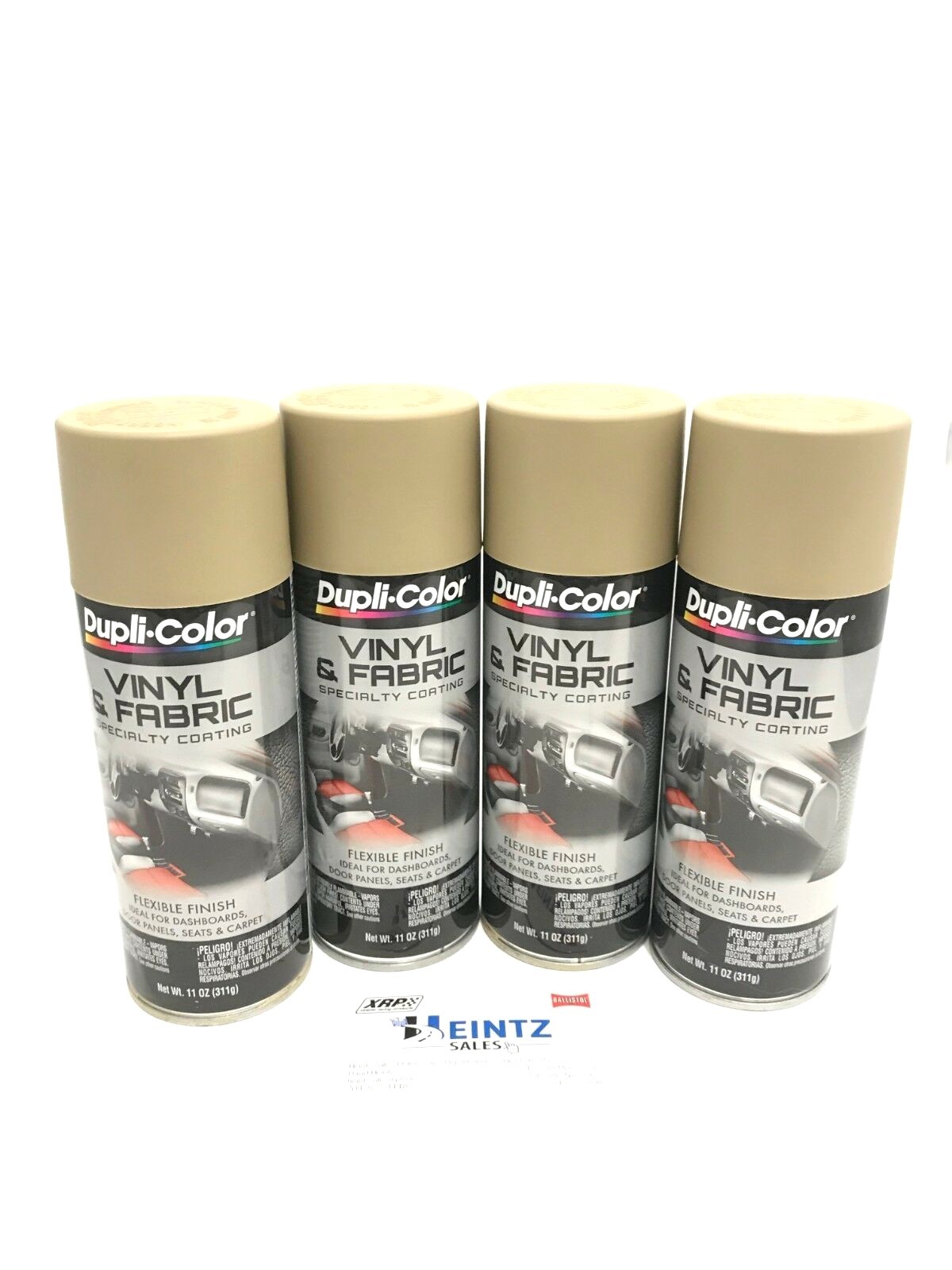 Duplicolor HVP108(4pack) Vinyl & Fabric Spray High Performance DESERT SAND 11oz.