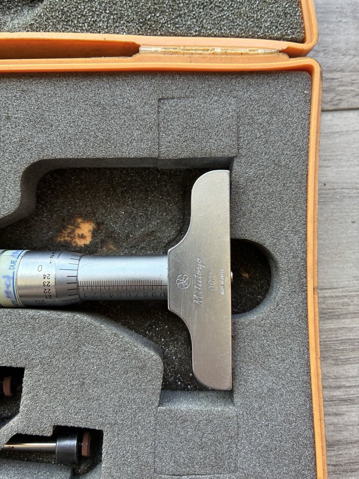 MITUTOYO 0" TO 6" DEPTH MICROMETER .001" GRAD
