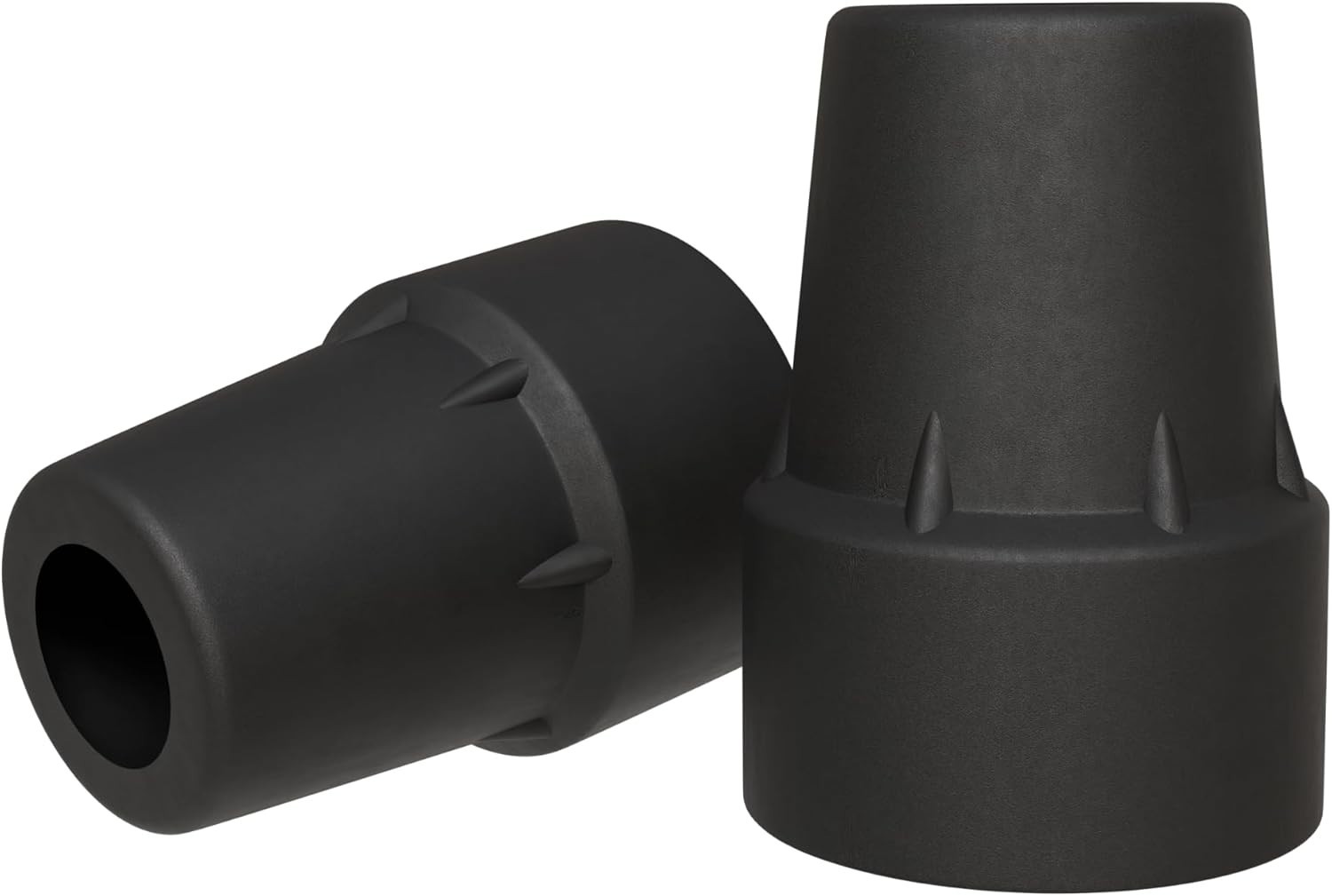 2-Pack 3/4" Rubber Cane Tips - Durable & Comfortable Non-Slip Design