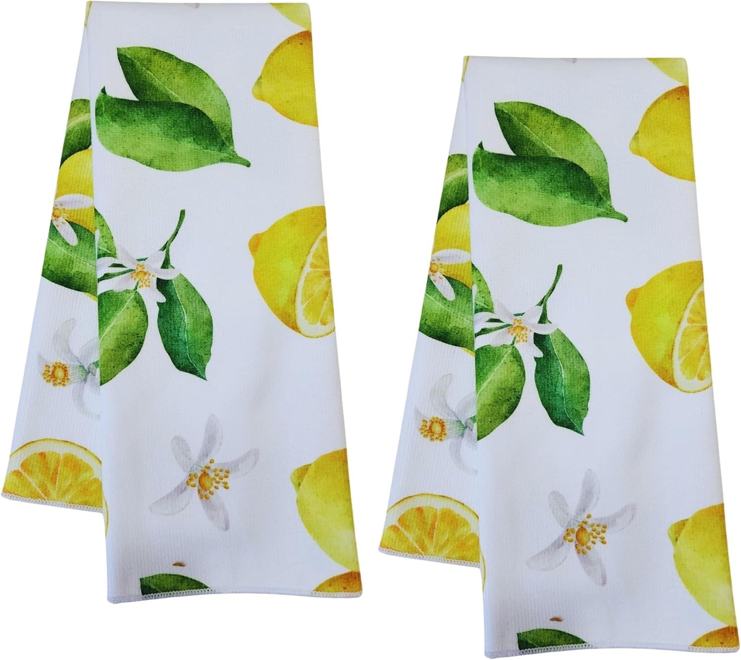 (2) Lemon Kitchen Kitchen Bathroom Bar Cotton Spring Summer NEW