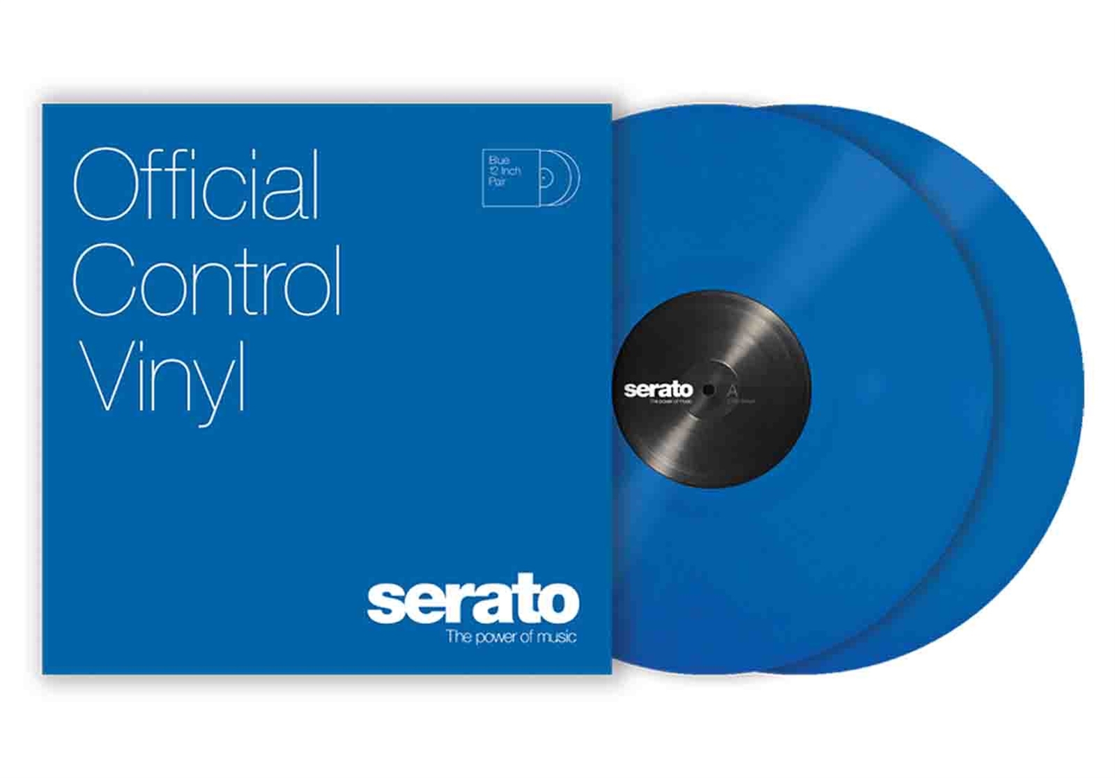 Serato SCV-PS-BLUE 12" Control Vinyl Pair - Blue