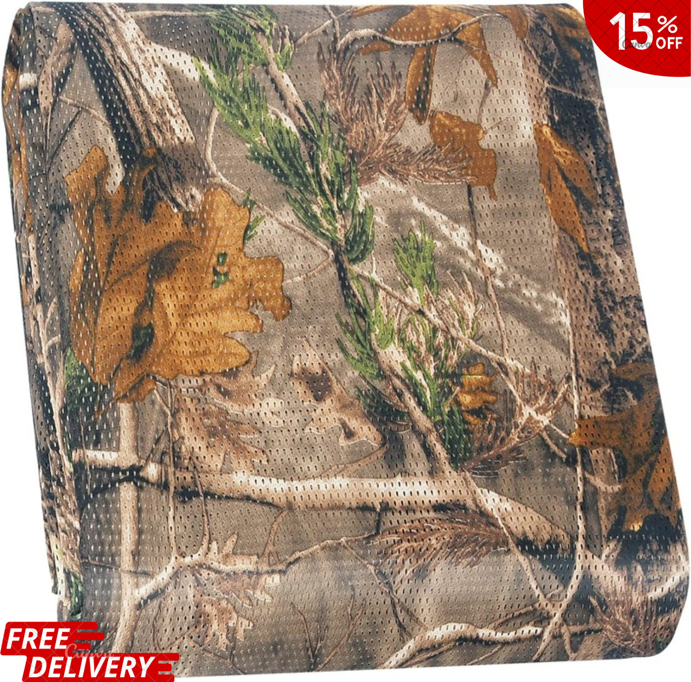 One Way See Through Camouflage Mesh Camo Netting Cover Decoration 5 FT X6.56Ft