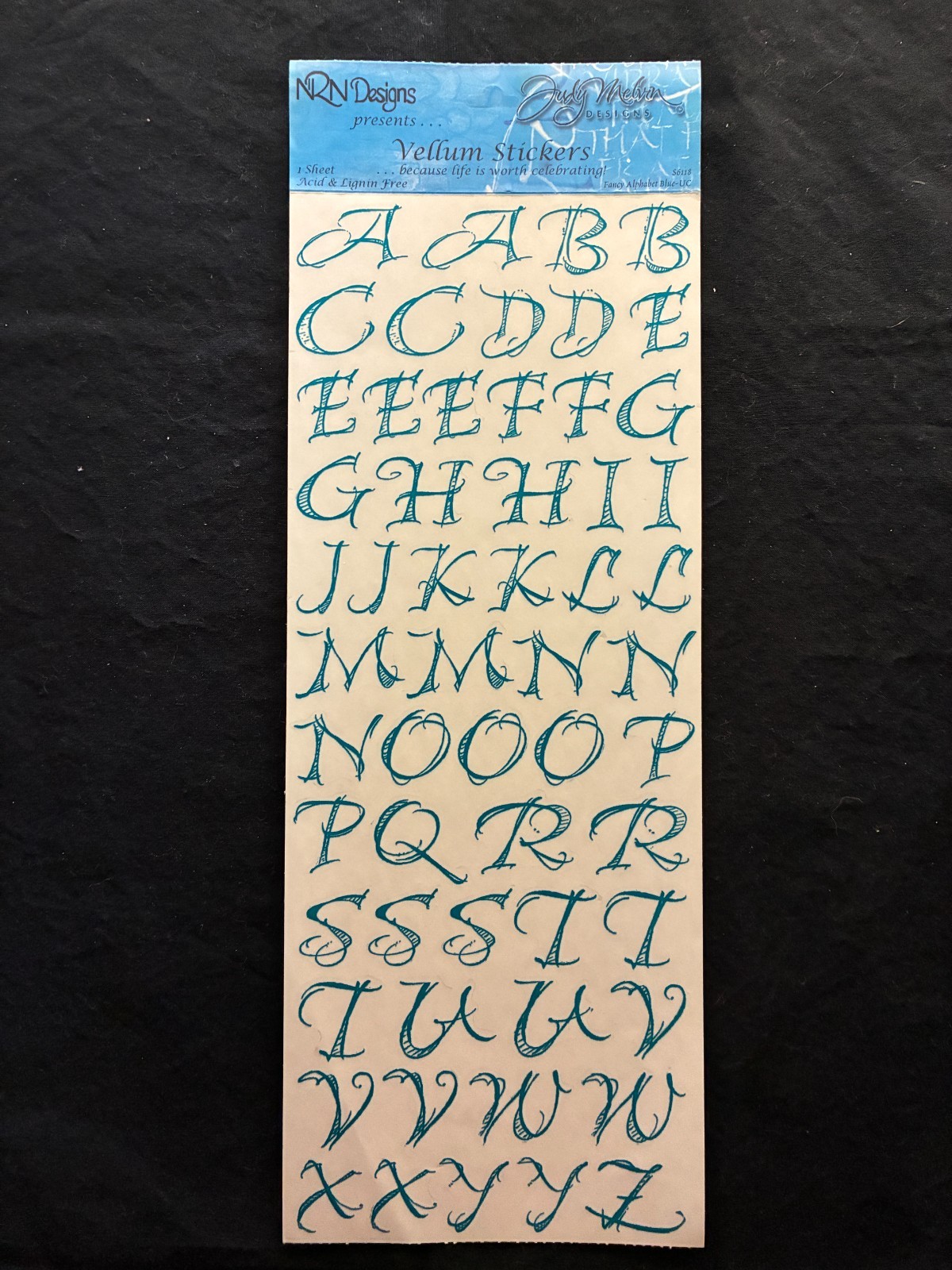 ASSORTED CLEAR ALPHABET STICKERS