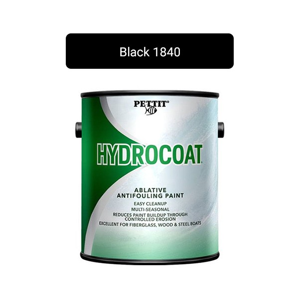 Pettit Hydrocoat Antifouling Ablative Bottom Paint Black Quart 1840Q