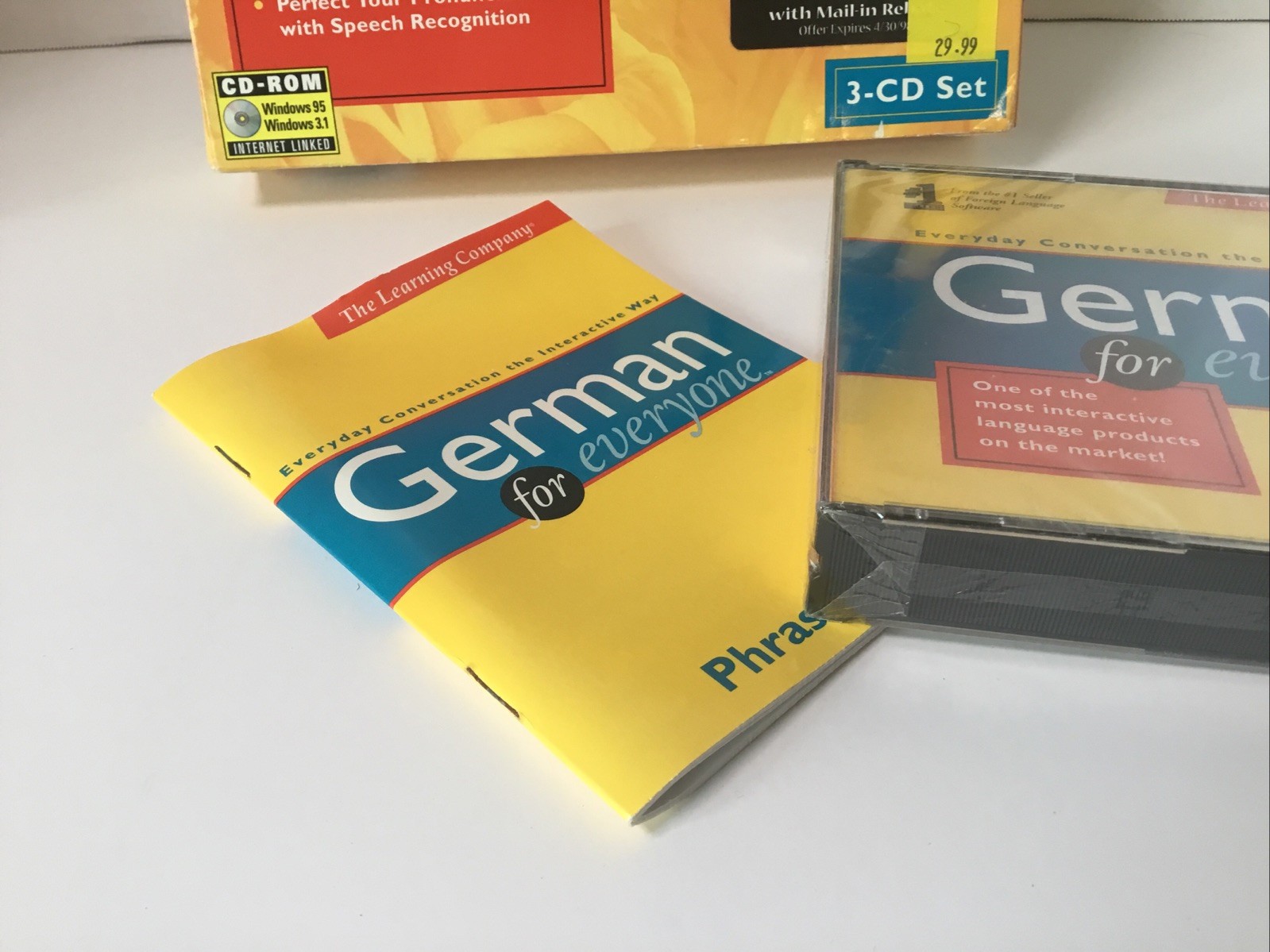 VTG Windows 95 German For Every One CD-ROM New Unused.