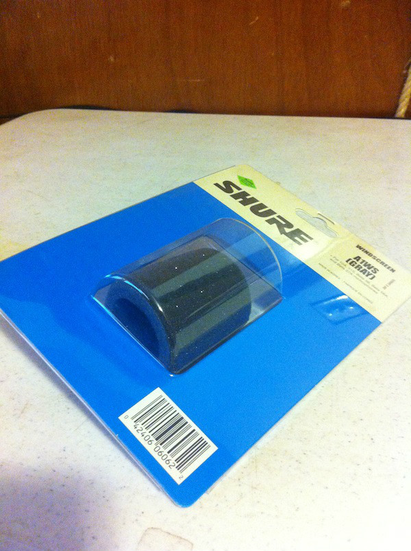 Shure A1WS Windscreen - Gray Ships Free! Same Day Shipping!