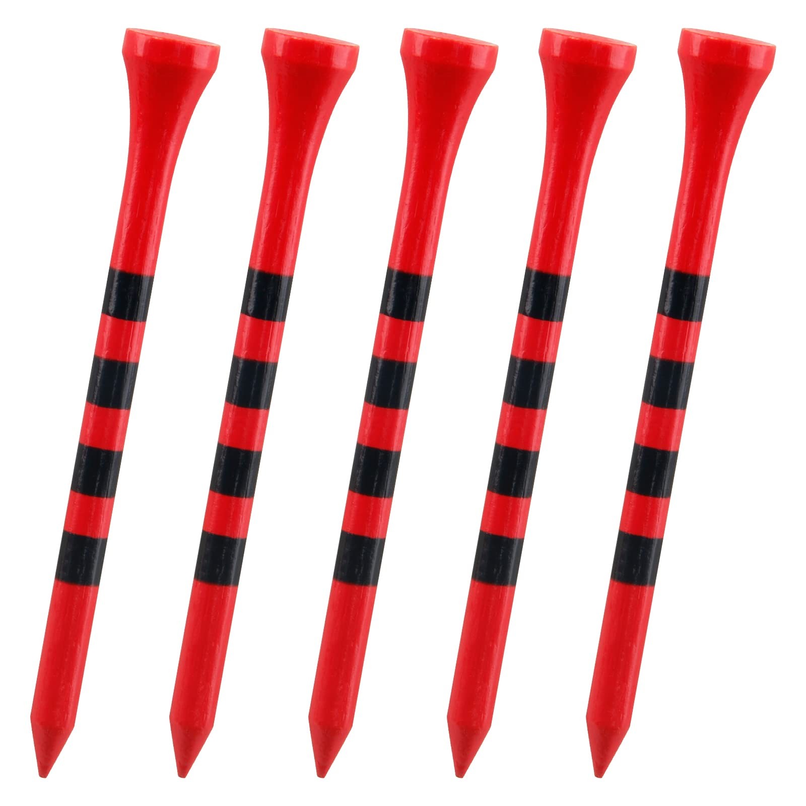 Bamboo Golf Tees 100-Pack, 3.25 Inch Biodegradable, Reduce Friction & Spin