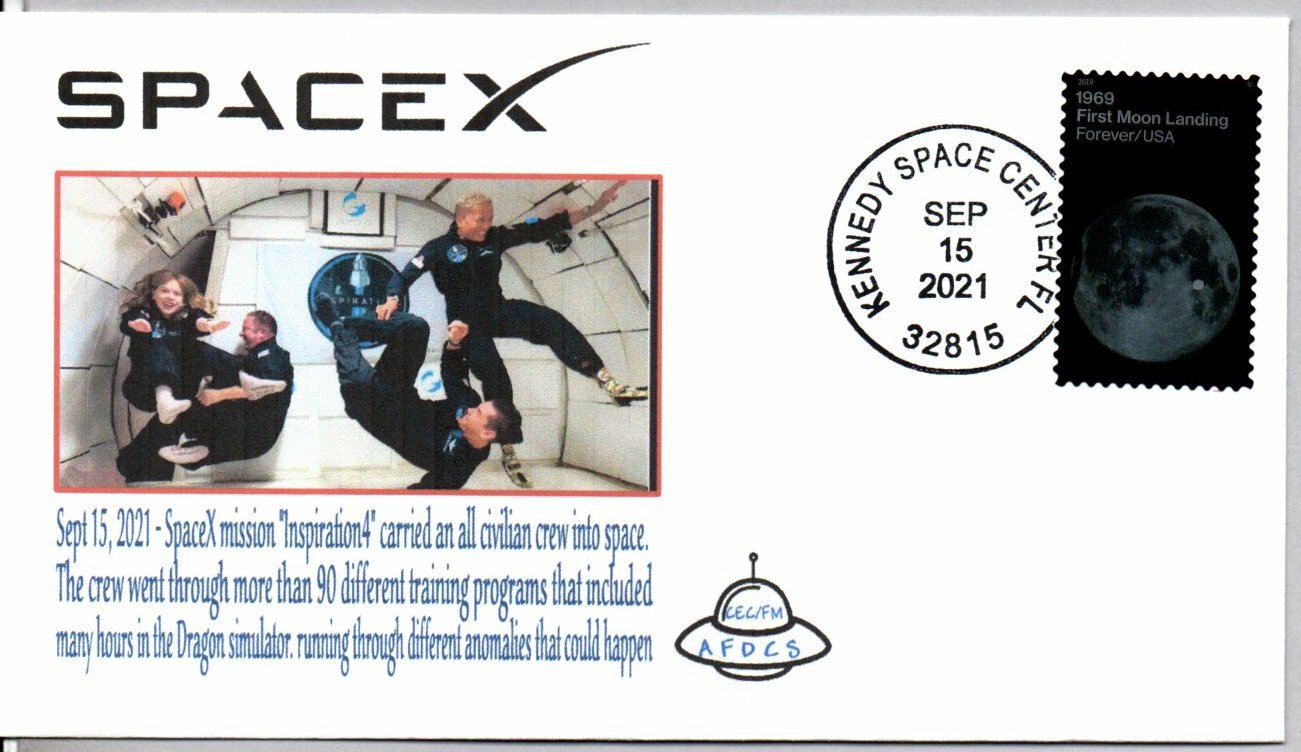 SPACE X INSPIRATION 4 ALL CIVILIAN MISSION LAUNCH 9/15/2021 KENNEDY SPACE CENTER