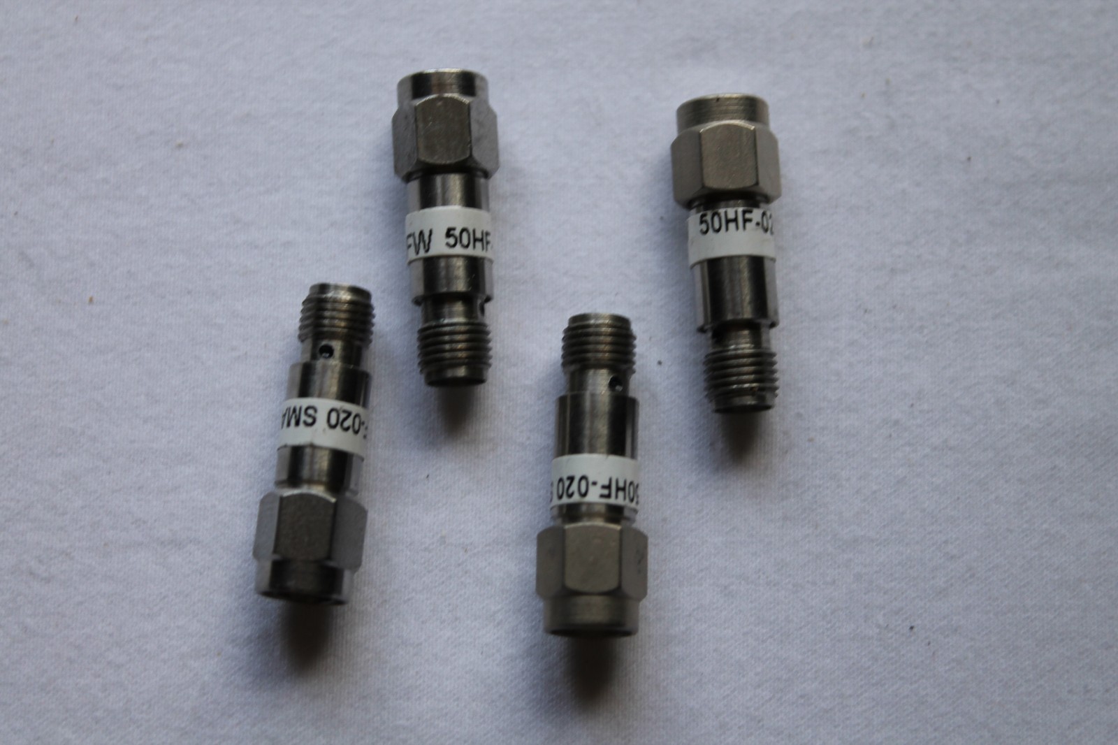Set of 4 JFW 50HF-020 50 Ohms 20dB DC-18 GHz Attenuator SMA  50HF-020-SMA