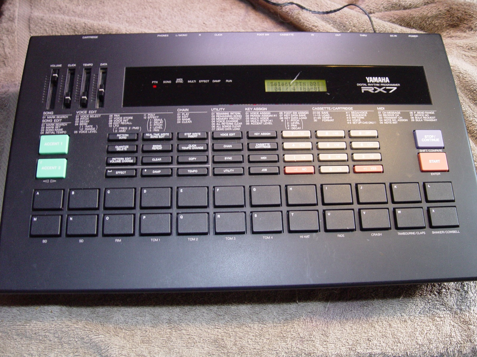 Yamaha RX7 Vintage Digital Drum Rhythm Machine Sequencer RX-7 Pro Tech Rehab WOW