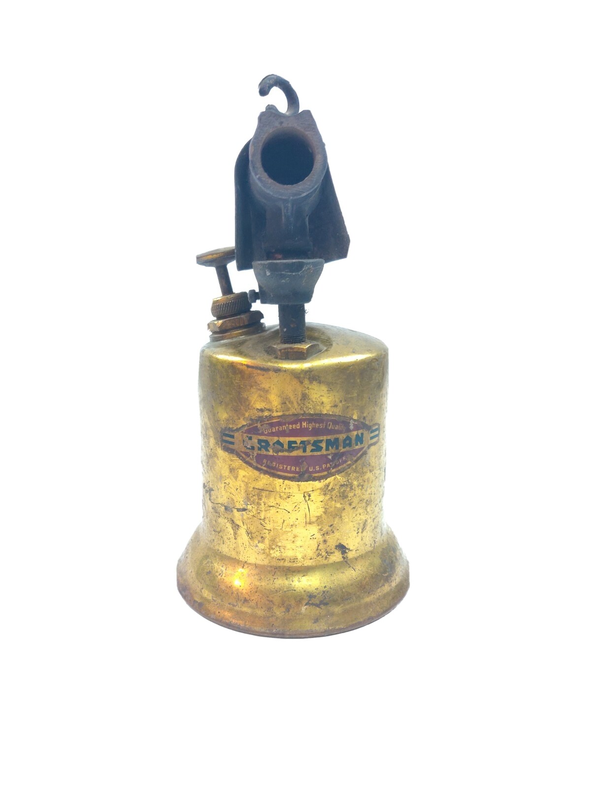 VINTAGE BRASS BLOW TORCH Craftsman Rare Find C3