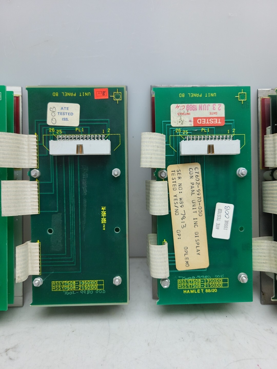 5 Pack PressTech Controls Crosfield 7602-9980-00B Control Panel Unit w/ Board